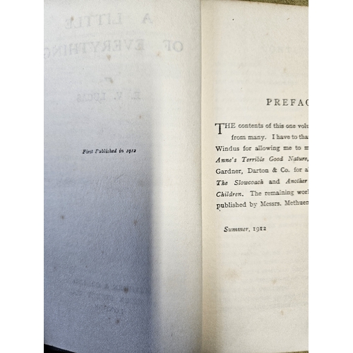 61 - A little of Everything by E.V.Lucas 1912, The Tongues of Conscience by Robert Hichens c1900 along wi... 