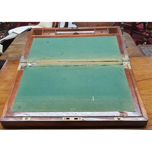 545 - A Regency Mahogany Writing Slope. 49.5 x 26 x H 52 cm approx.