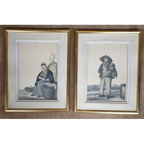 935 - Two 19th Century coloured Engravings. 32 x 26 cm approx.