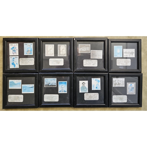 46 - A large selection of framed Irish Stamps.