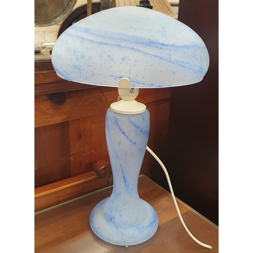 1300 - A Galle Style Lamp. H 36 cm approx.