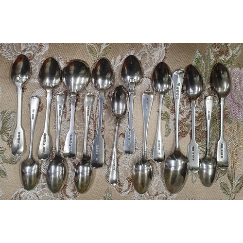 275 - A quantity of 19th Century Silver Spoons, various dates and makers, total weight 340 grams approx.