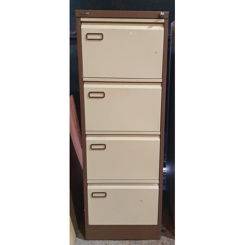 1426 - A four drawer Metal Filing Cabinet.
H 133 x W 47 x D 62 cm approx.