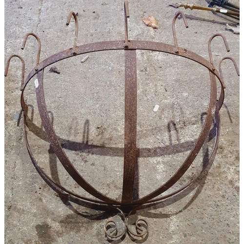 1436 - A group of Metal Items to include a Vintage Car Bumper Grill, commode, saddle rack and other items. ... 