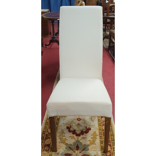 1440 - A Bedroom Chair with removable cream suede effect fabric cover.