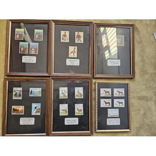 46 - A large selection of framed Irish Stamps.