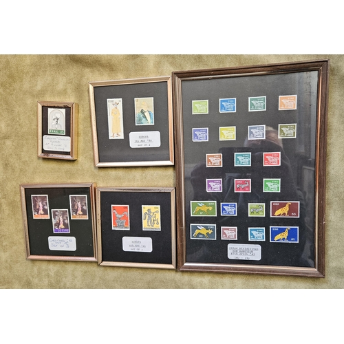 46 - A large selection of framed Irish Stamps.