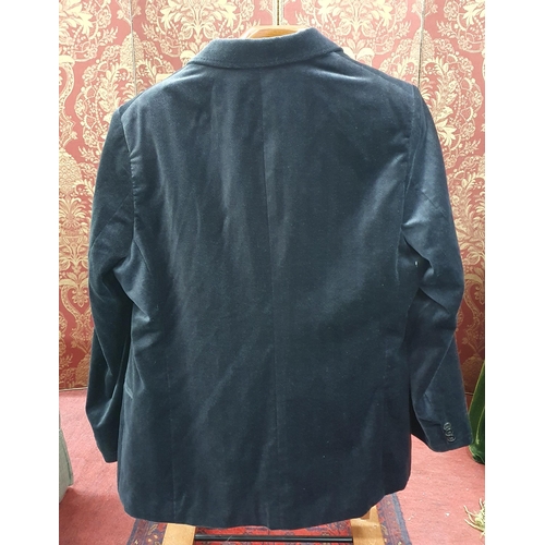 150 - An Armani men's Blazer. Black Velvet style, size 52 R. Pre-owned, excellent condition. Retails at €9... 