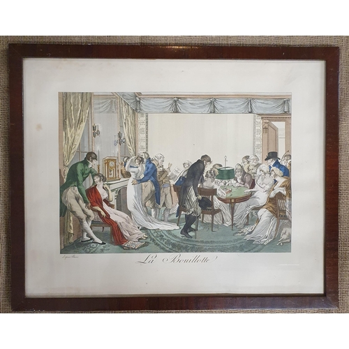 171 - Two good 19th Century coloured French Engravings. 52 x 64 cm approx.