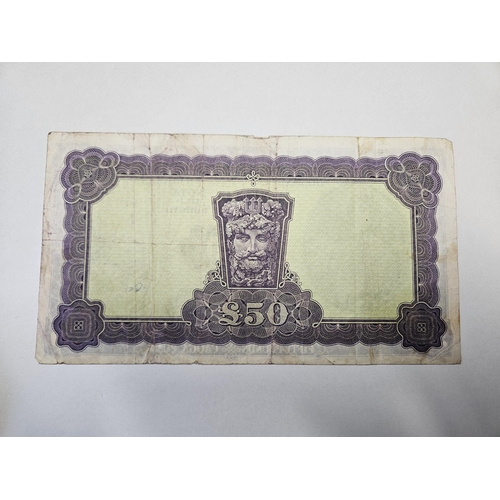 282 - A 1977 £50 Note serial number 03A094543.
The Central Bank of Ireland Lady Lavery Note.