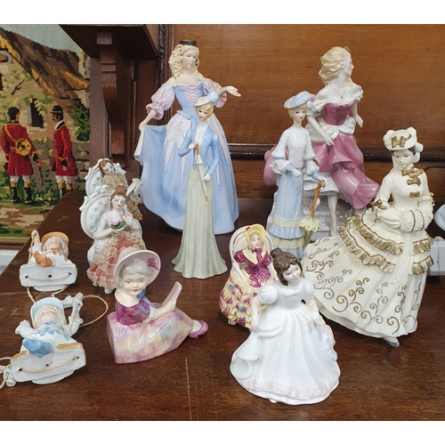 893 - A signed Royal Doulton Figure of Amanda. Made exclusively for The Collection Club along with a large... 