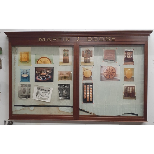 1226 - A large wall mounted advertising Display 122 x 192 cm approx.