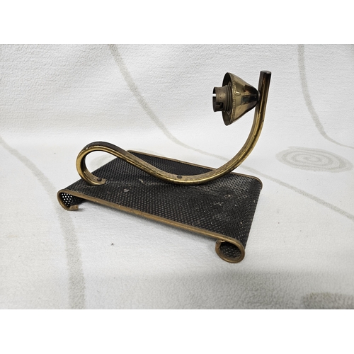 238 - An unusual early 20th Century Brass and Metal Wall Light.