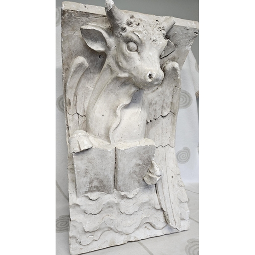 59 - A rare 19th Century Plaster shop front Corbel probably from a butchers shop.
50 x 33 x 82 cm approx.