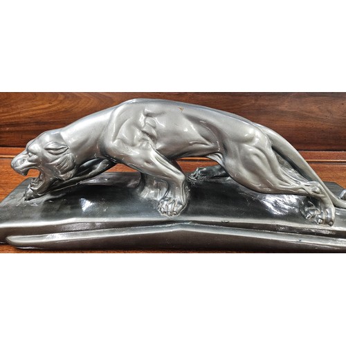 1 - An Art Deco style figure of a Panther by Pagliai. Signed to the base. 65 x 15 cm approx.