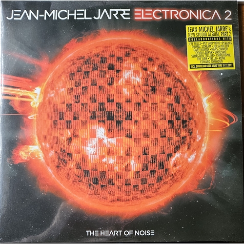 953 - Jean-Michel Jarre' 'The Heart of Noise', double Vinyl LP as new with original cellophane wrapper.