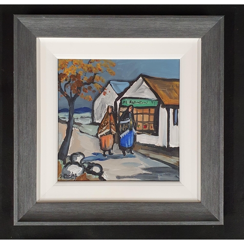 1013 - Patrick Murphy (Irish), oil on Board 'Homewards' signed LL. Frame size 40 x 40 cm approx.