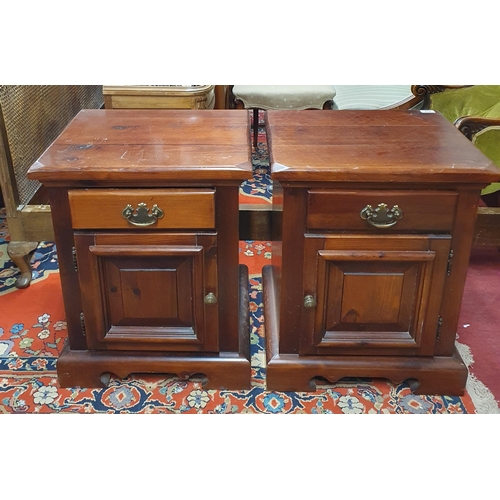 1461 - A good pair of reproduction Mahogany side Cabinets. 50 x 43 x H 63 cm approx.