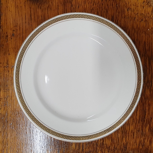 380 - A quantity of 19th Century and later Dinnerware with gold banding.