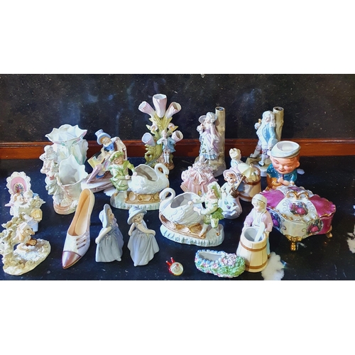 1375 - A quantity of vintage and other Ceramic Figures. Held in the old W/S.