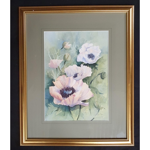 28 - A 20th Century Watercolour Still Life of Poppies signed A. Wilson lower right in a good gilt frame.
... 