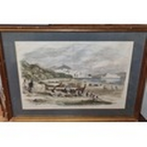 415 - A 19th Century coloured Engraving. Sold for Storage Fees/Charity.