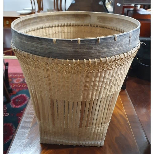 695 - Two vintage Wicker Baskets. Held in Old Workshop.