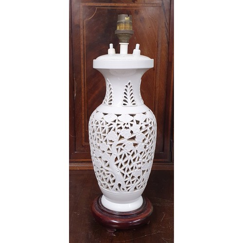 741 - A Good ceramic Table lamp.