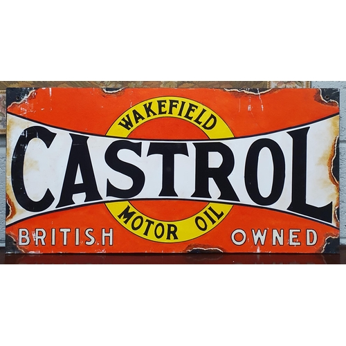 199 - A Wakefield Castrol motor oil Advertising Panel.
77 x 38 cm approx.