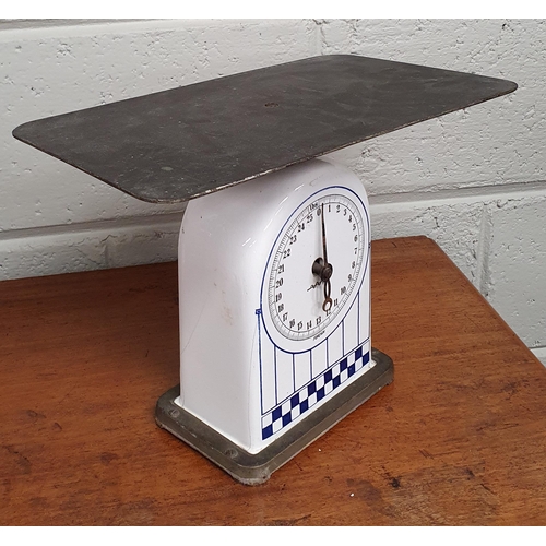 253 - An Enamel Scales. W 36 x H 26 cm approx.