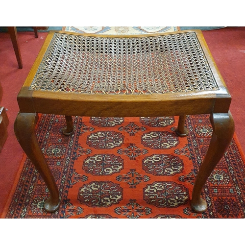 545 - An early 20th Century Walnut Stool. 52 x 38 x H 46 cm approx.