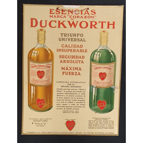 369 - Two vintage Duckworths cardboard Advertisings. 43 x 33 cm approx.