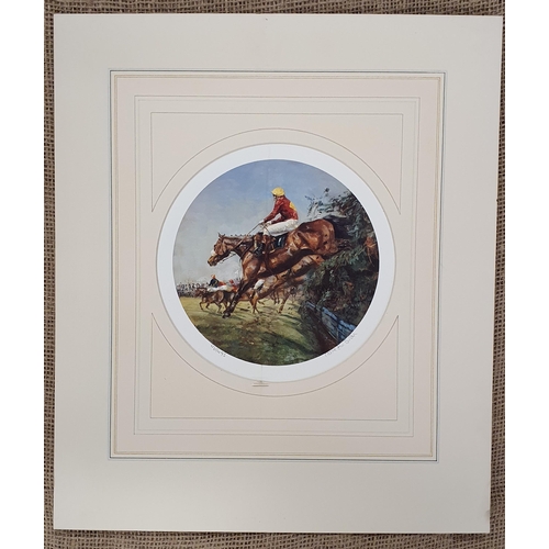 380 - A good set of four Claire Eva Burton Limited Edition Prints, 'The Cheltenham Races, The Grand Nation... 