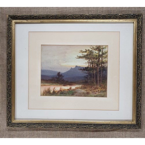 558 - Reubens Southey 1881-1933. A 19th early 20th Century Watercolour of a country scene with river to th... 