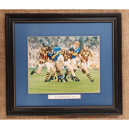 640 - A group of vintage Prints of Michael Collins along with a 1991 photograph of the All Ireland hurling... 