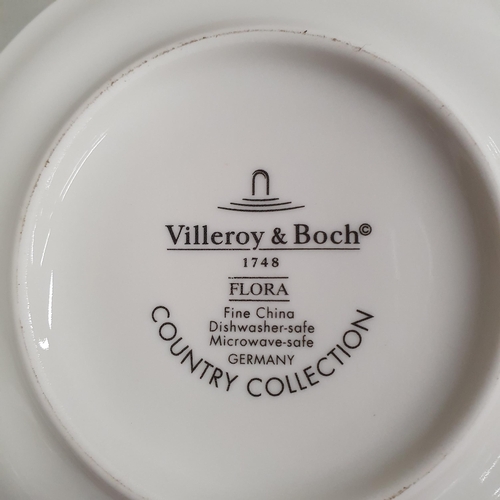 293 - A Villeroy & Boch Coffee set to include 8 coffee cups and saucers from the  Flora Country Collection... 