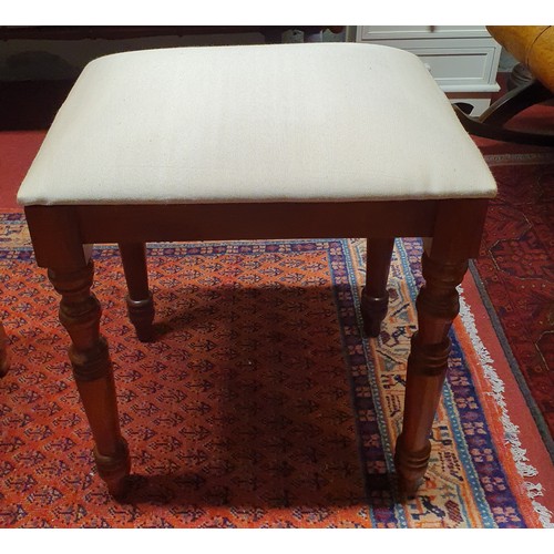 40 - A 20th Century Rosewood Desk Chair with stretchered base along with a square gallery topped side tab... 