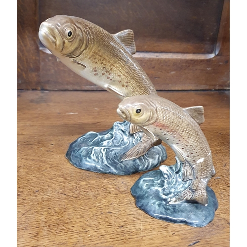 227 - A quantity of items to include two Beswick Trout (af) along with a Stoneware Vase and other items.
T... 