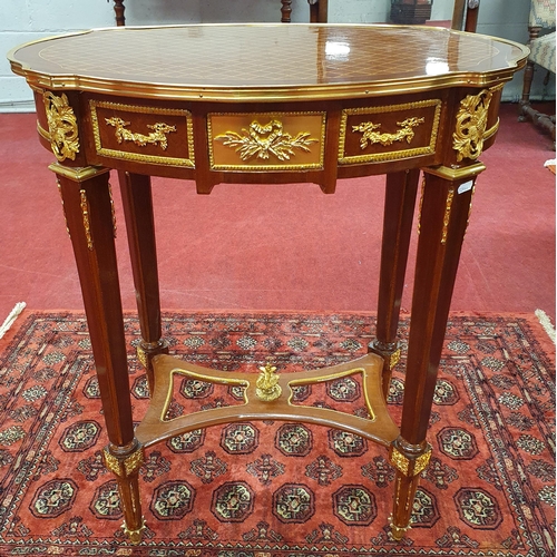 689 - A Really Good pair of Reproduction Ormolu Mounted Side Tables.
H 78 x 77 x 46 cm approx.