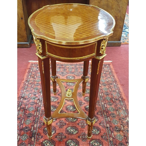 689 - A Really Good pair of Reproduction Ormolu Mounted Side Tables.
H 78 x 77 x 46 cm approx.