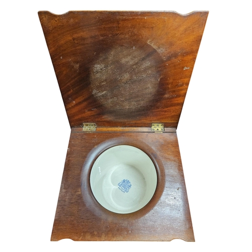 463 - A 19th Century Mahogany step Commode. 45 x 42 x H 46 cm approx.