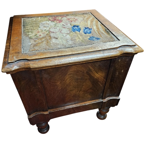 463 - A 19th Century Mahogany step Commode. 45 x 42 x H 46 cm approx.