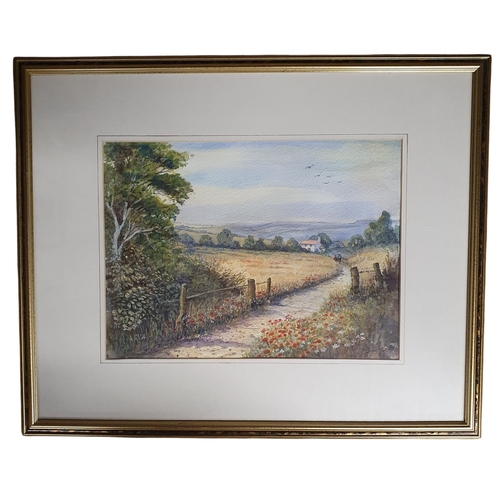 453 - A lovely 20th Century Watercolour with Birds in full Flight by Joan Holt, depiction 