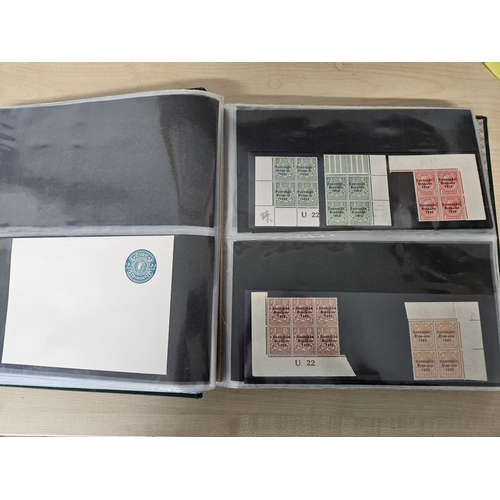 444 - A quantity of Irish Postage due, Postal stationary and Saorstat overprint blocks in a Prangnell-Rapk... 