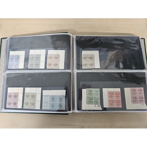 444 - A quantity of Irish Postage due, Postal stationary and Saorstat overprint blocks in a Prangnell-Rapk... 