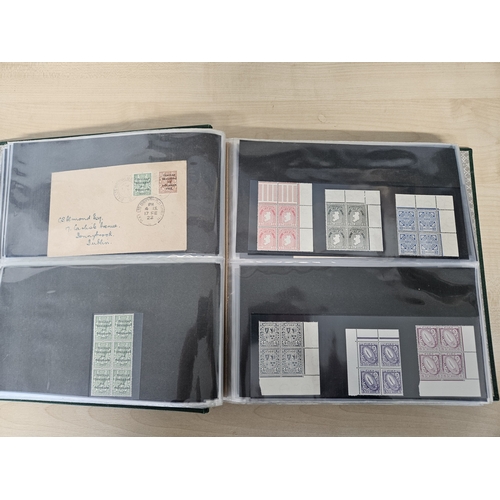 444 - A quantity of Irish Postage due, Postal stationary and Saorstat overprint blocks in a Prangnell-Rapk... 