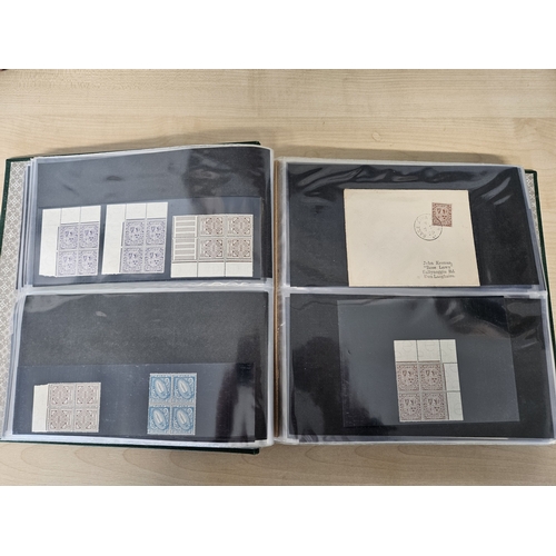444 - A quantity of Irish Postage due, Postal stationary and Saorstat overprint blocks in a Prangnell-Rapk... 