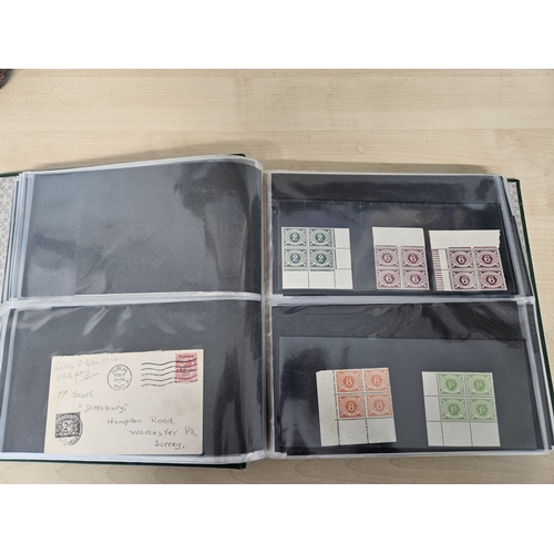 444 - A quantity of Irish Postage due, Postal stationary and Saorstat overprint blocks in a Prangnell-Rapk... 