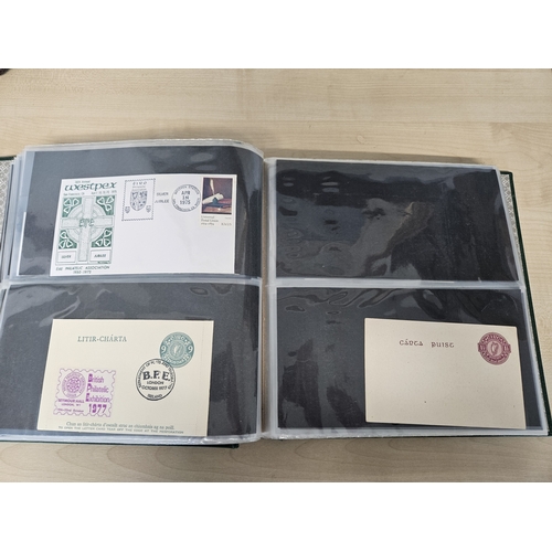 444 - A quantity of Irish Postage due, Postal stationary and Saorstat overprint blocks in a Prangnell-Rapk... 