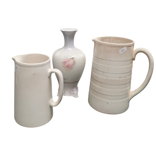 101 - A quantity of 19th Century and later Wares to include a blue ground 19th Century meat platter, a sou... 